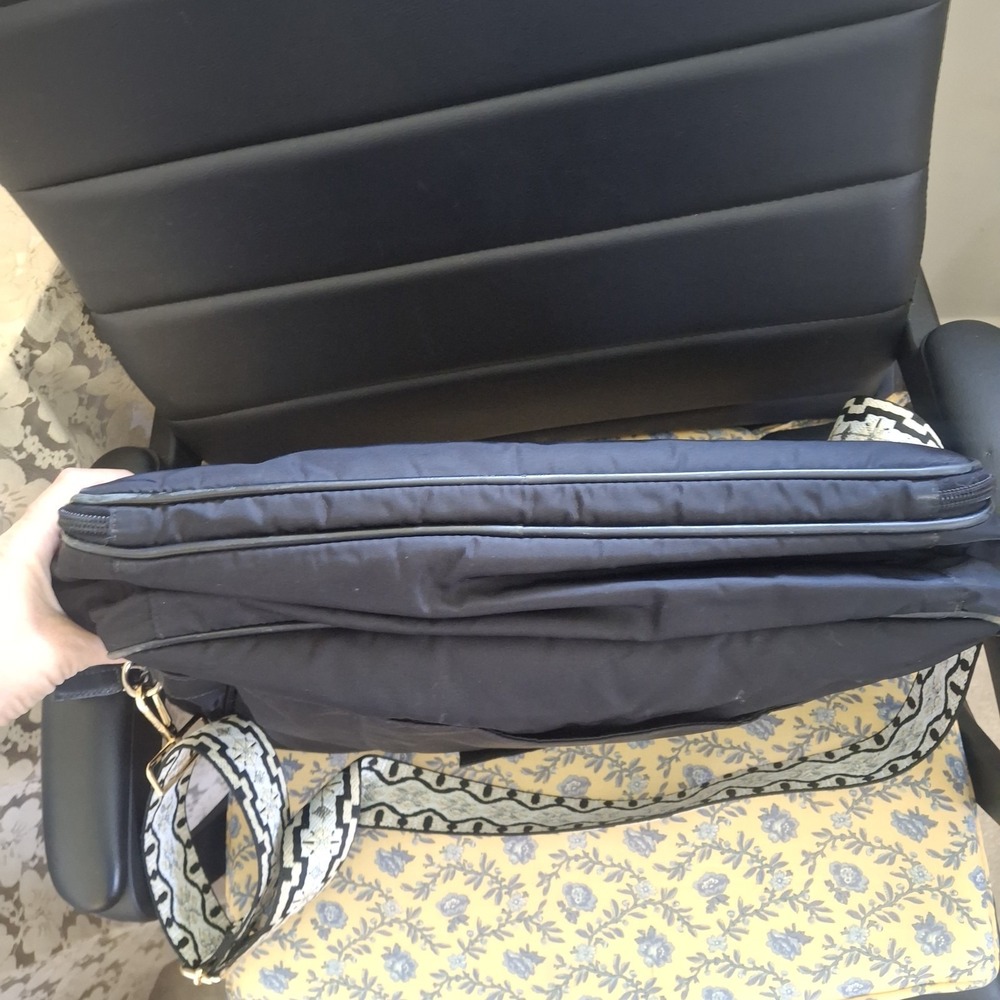 Vintage Prada Black Nylon Unisex Laptop Messenger Briefcase Bag *Read* - Picture 9 of 11